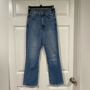 Mother The Hustler Ankle In Scenic Route Medium Wash High Rise Jeans Size 24